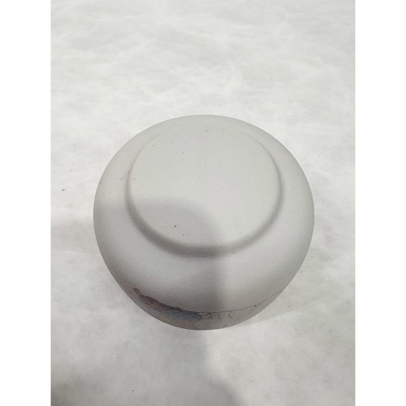 Vintage Cat Bud Vase Ceramic Floral Basket Kitty Cottagecore 2.75" Tall Cute - Picture 7 of 8